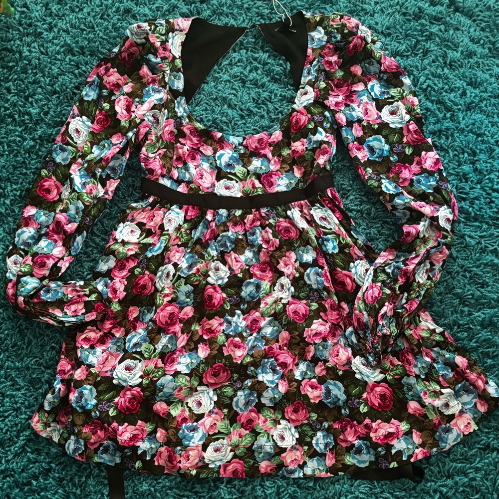 Floral Long Sleeve Dress